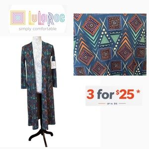 LulaRoe Sarah Kimono Duster size small XS fits 0-4